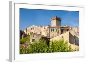 Medieval Fortress, Capalbio, Grosseto Province, Tuscany, Italy-Nico Tondini-Framed Photographic Print