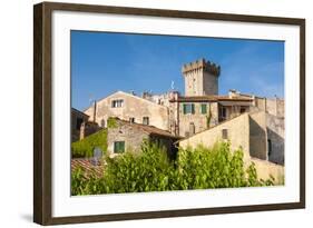 Medieval Fortress, Capalbio, Grosseto Province, Tuscany, Italy-Nico Tondini-Framed Photographic Print