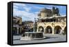 Medieval Fountain at Hippokratous Square-Michael Runkel-Framed Stretched Canvas
