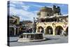 Medieval Fountain at Hippokratous Square-Michael Runkel-Stretched Canvas