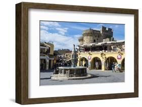 Medieval Fountain at Hippokratous Square-Michael Runkel-Framed Photographic Print