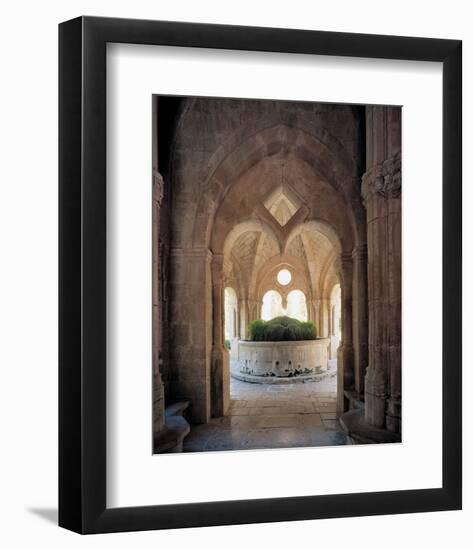 Medieval Fountain-null-Framed Art Print