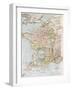 Medieval France Old Map (10th - 14th Century)-marzolino-Framed Art Print