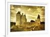 Medieval French Castle - Artistic Toned Picture-Maugli-l-Framed Art Print