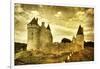 Medieval French Castle - Artistic Toned Picture-Maugli-l-Framed Art Print