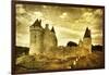 Medieval French Castle - Artistic Toned Picture-Maugli-l-Framed Art Print