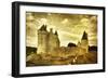 Medieval French Castle - Artistic Toned Picture-Maugli-l-Framed Art Print