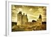 Medieval French Castle - Artistic Toned Picture-Maugli-l-Framed Art Print