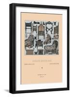 Medieval Furniture Styles-Racinet-Framed Art Print