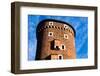 Medieval Gothic Sandomierska and Senatorska Towers at Wawel Castle in Cracow, Poland-Curioso Travel Photography-Framed Photographic Print