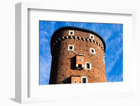 Medieval Gothic Sandomierska and Senatorska Towers at Wawel Castle in Cracow, Poland-Curioso Travel Photography-Framed Photographic Print