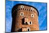 Medieval Gothic Sandomierska and Senatorska Towers at Wawel Castle in Cracow, Poland-Curioso Travel Photography-Mounted Photographic Print