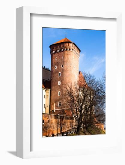 Medieval Gothic Sandomierska and Senatorska Towers at Wawel Castle in Cracow, Poland-Curioso Travel Photography-Framed Photographic Print