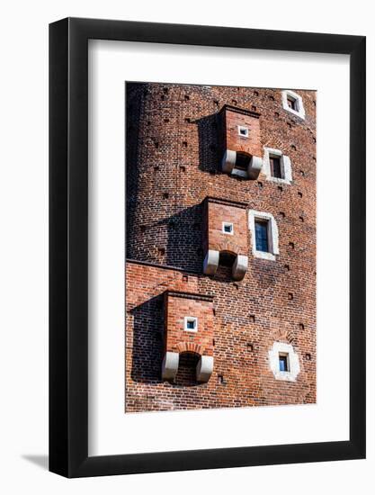 Medieval Gothic Sandomierska and Senatorska Towers at Wawel Castle in Cracow, Poland-Curioso Travel Photography-Framed Photographic Print