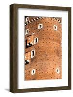 Medieval Gothic Sandomierska and Senatorska Towers at Wawel Castle in Cracow, Poland-Curioso Travel Photography-Framed Photographic Print