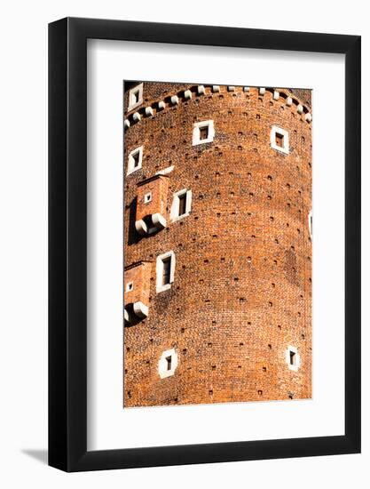 Medieval Gothic Sandomierska and Senatorska Towers at Wawel Castle in Cracow, Poland-Curioso Travel Photography-Framed Photographic Print