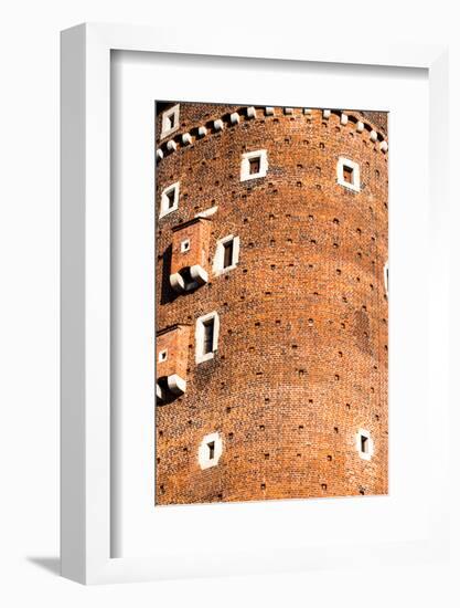 Medieval Gothic Sandomierska and Senatorska Towers at Wawel Castle in Cracow, Poland-Curioso Travel Photography-Framed Photographic Print