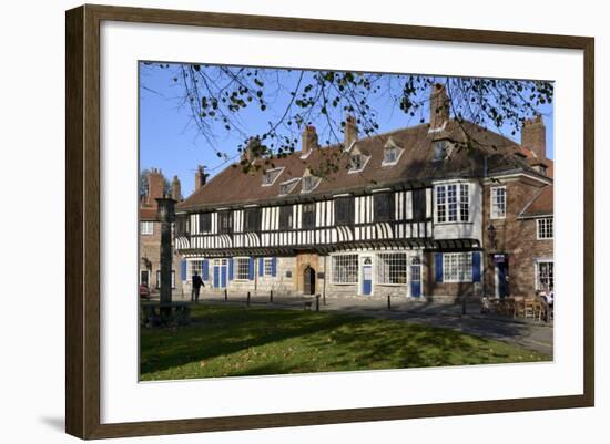 Medieval Half-Timbered Buildings of St. William's College-Peter Richardson-Framed Photographic Print