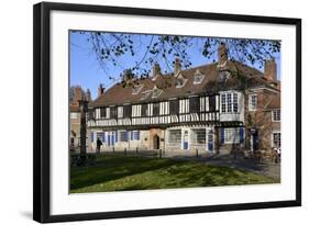 Medieval Half-Timbered Buildings of St. William's College-Peter Richardson-Framed Photographic Print