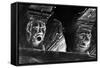 Medieval Heads, Mirepoix, Ariege, France-Simon Marsden-Framed Stretched Canvas