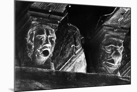 Medieval Heads, Mirepoix, Ariege, France-Simon Marsden-Mounted Giclee Print