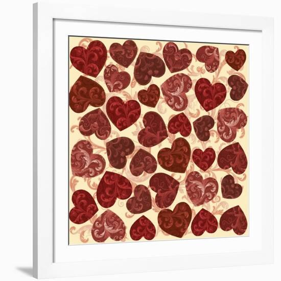 Medieval Hearts 02-Maria Trad-Framed Giclee Print