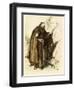 Medieval Hermit Monk Living a Life of Self-Deprivation-null-Framed Giclee Print