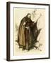 Medieval Hermit Monk Living a Life of Self-Deprivation-null-Framed Giclee Print