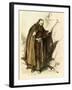 Medieval Hermit Monk Living a Life of Self-Deprivation-null-Framed Giclee Print