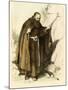 Medieval Hermit Monk Living a Life of Self-Deprivation-null-Mounted Giclee Print