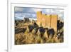 Medieval Khachkars carved memorial stele, Noratus cemetery, Sevan Lake, Gegharkunik province, Armen-G&M Therin-Weise-Framed Photographic Print