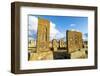 Medieval Khachkars carved memorial stele, Noratus cemetery, Sevan Lake, Gegharkunik province, Armen-G&M Therin-Weise-Framed Photographic Print