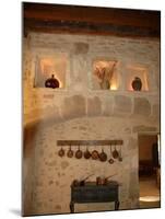 Medieval Kitchen, Chateau de Pierreclos, Burgundy, France-Lisa S. Engelbrecht-Mounted Photographic Print