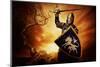 Medieval Knight over Stormy Sky.-NejroN Photo-Mounted Photographic Print