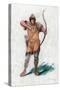 Medieval Man with a Bow-null-Stretched Canvas