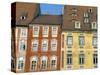 Medieval Market Square Buildings, Cheb, Bohemia, Czech Republic-Upperhall-Stretched Canvas