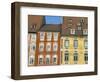 Medieval Market Square Buildings, Cheb, Bohemia, Czech Republic-Upperhall-Framed Photographic Print