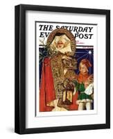 "Medieval Merry Christmas," Saturday Evening Post Cover, December 25, 1926-Joseph Christian Leyendecker-Framed Giclee Print