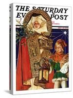 "Medieval Merry Christmas," Saturday Evening Post Cover, December 25, 1926-Joseph Christian Leyendecker-Stretched Canvas