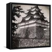 Medieval Moated Castle of Japanese Princes, Occasionally Used by the Mikado Nagoya, Japan, 1896-Underwood & Underwood-Framed Stretched Canvas