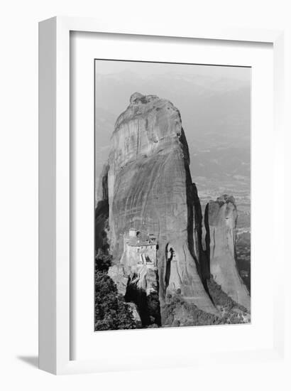 Medieval Monastery, Meteora, Greece-null-Framed Art Print