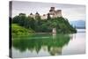 Medieval Niedzica Castle at Czorsztyn Lake in Poland-Patryk Kosmider-Stretched Canvas