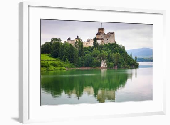 Medieval Niedzica Castle at Czorsztyn Lake in Poland-Patryk Kosmider-Framed Photographic Print