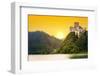 Medieval Niedzica Castle at Czorsztyn Lake in Poland-Patryk Kosmider-Framed Photographic Print