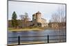 Medieval Olavinlinna Castle in Savonlinna, Finland-snowturtle-Mounted Photographic Print