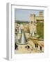 Medieval Old Town, Olite, Navarra, Euskadi, Spain-Christian Kober-Framed Photographic Print