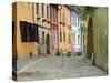 Medieval Old Town, Sighisoara, Transylvania, Romania-Russell Young-Stretched Canvas