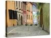 Medieval Old Town, Sighisoara, Transylvania, Romania-Russell Young-Stretched Canvas