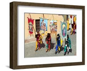 Medieval Parade of Giostra Del Saracino, Arezzo, Tuscany, Italy, Europe-Tondini Nico-Framed Photographic Print