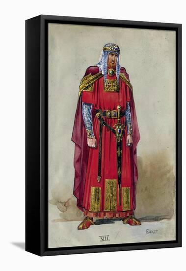 Medieval Prince. Costume Design-Léon Bakst-Framed Stretched Canvas